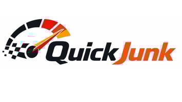 Quick Junk logo featuring bold, clean lettering with a professional, straightforward design representing fast and reliable junk removal services.